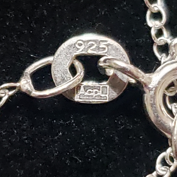 Lady Riding Moon Pendant Necklace ~ 925 Sterling Silver - Picture 10 of 13